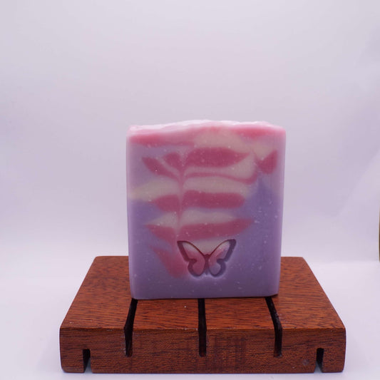 Black Raspberry Vanilla soap is a vegan soap, meaning it contains no animal products. It is made with natural ingredients and plant-derived oils such as coconut oil, and castor oil. 