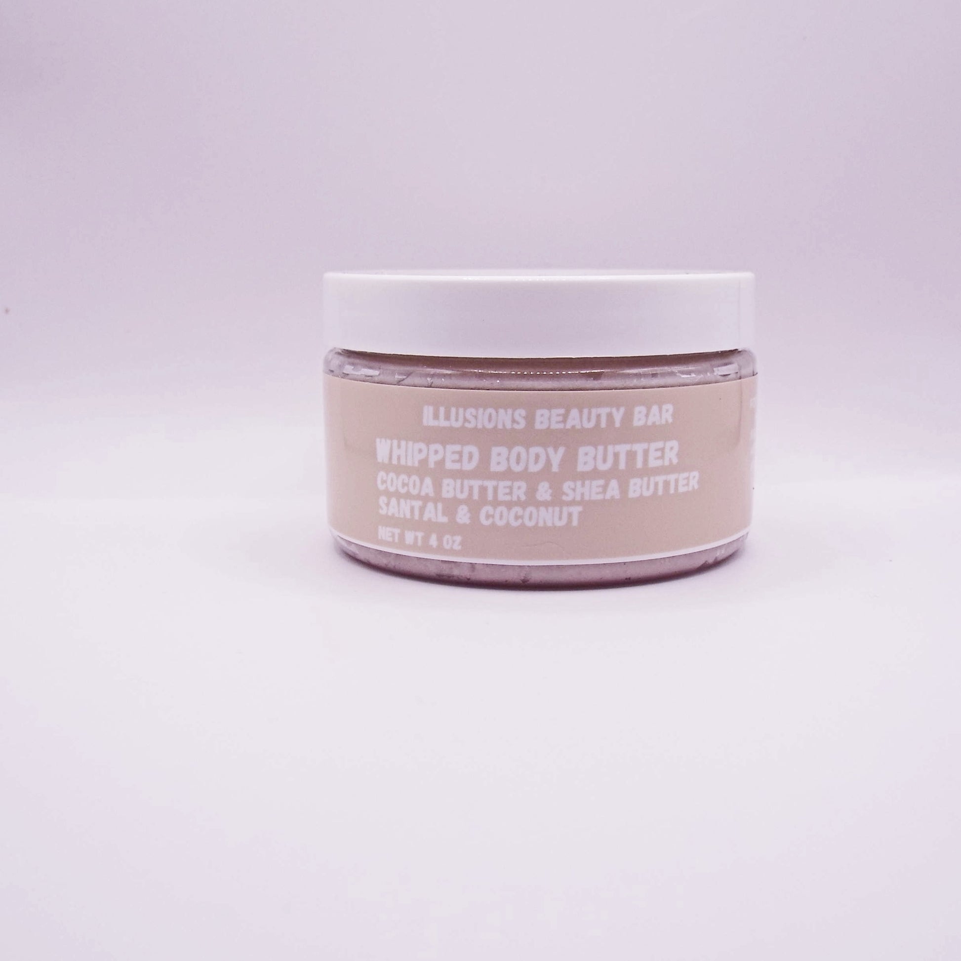 Santal Coconut scented Whipped Body Butter. With Cocoa Butter and Shea Butter